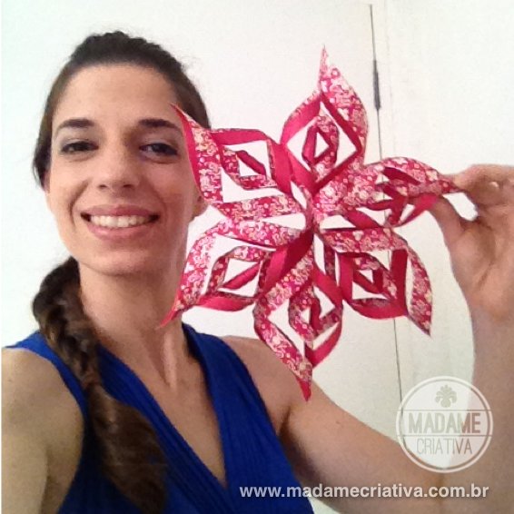 Como fazer estrela twist de papel -  Passo a passo com fotos - How make paper twist stars - DIY tutorial  - Madame Criativa - www.madamecriativa.com.br