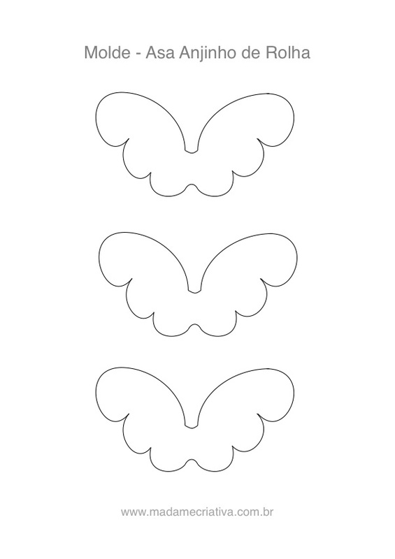 Molde das asas -Como fazer Um anjinho com rolha -  Passo a passo com fotos - wings mold form-How to an Angel using cork - DIY tutorial  - Madame Criativa - www.madamecriativa.com.br