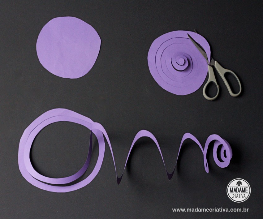 como  fazer enfeite de mola de papel-  paper spring ornament  - Madame Criativa - www.madamecriativa.com.br
