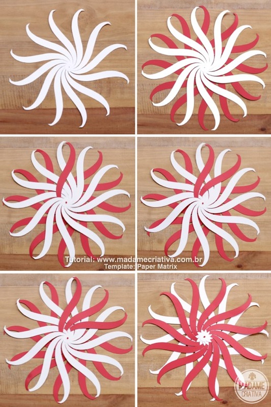 DIY paper Balls tutorial! So beautiful! I'm totally making this for Christmas! Passo a Passo Bolas de Paper trançado! Lindo para decoração de natal! #chirstmascrafts