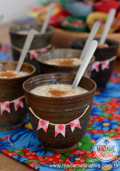Receita de Arroz doce - Sobremesa fácil de Festa Junina - Passo a Passo com fotos - Creamy Rice Pudding recipe - Madame Criativa