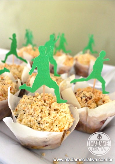 Worldcup cupcake topper - Enfeite de Cupcake para copa do mundo #vaibrasil #silhouette