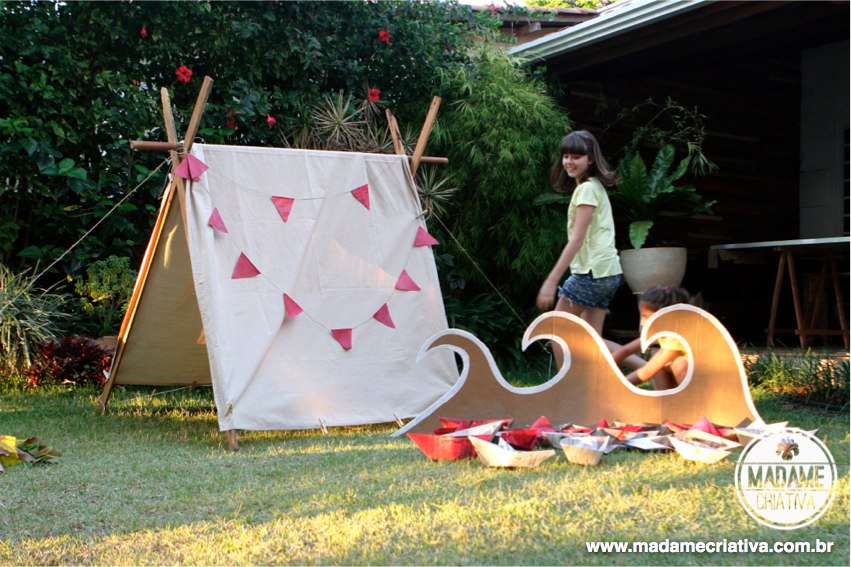 DIY tutorial - How to make a tent for kids - Como fazer uma cabaninha para crianças - Passo a Passo