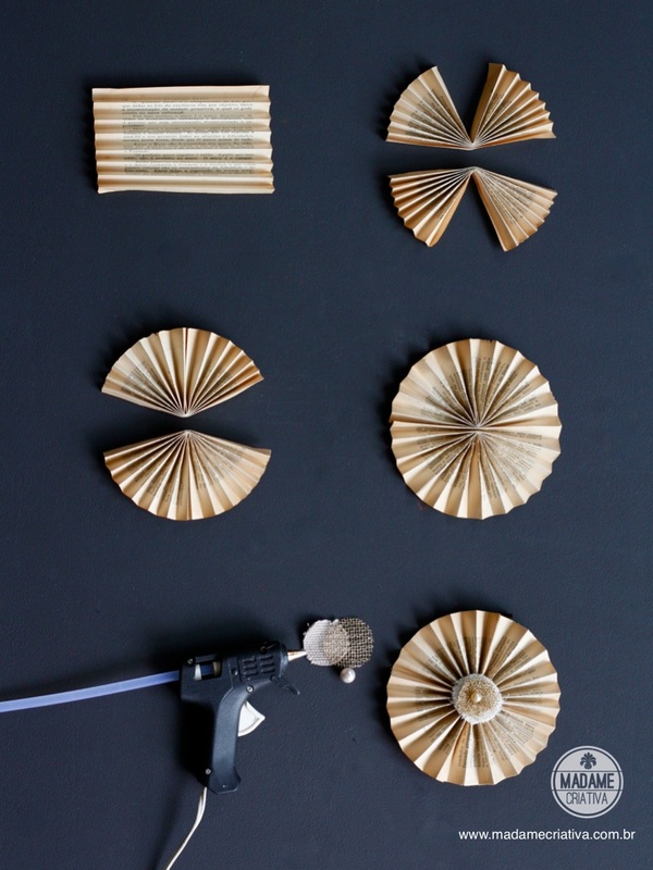 Como fazer circulo sanfonado -  Passo a passo com fotos - How make  a circle origami - DIY tutorial  - Madame Criativa - www.madamecriativa.com.br